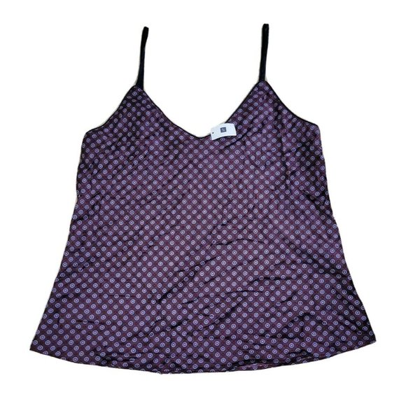 Gap Body Tops - GAP Body Women's Medium Satin Polyester Cami Top Soft Geometric Tank Camisole
